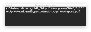 PDF barcode check with ChkBarcode, automation as command line tool
