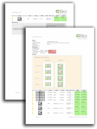 PDF-Barcodeprüfung mit ChkBarcode, Beispiel mit Balkenreduktion