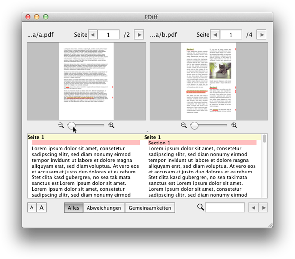 PDF-Vergleich PDiff Express