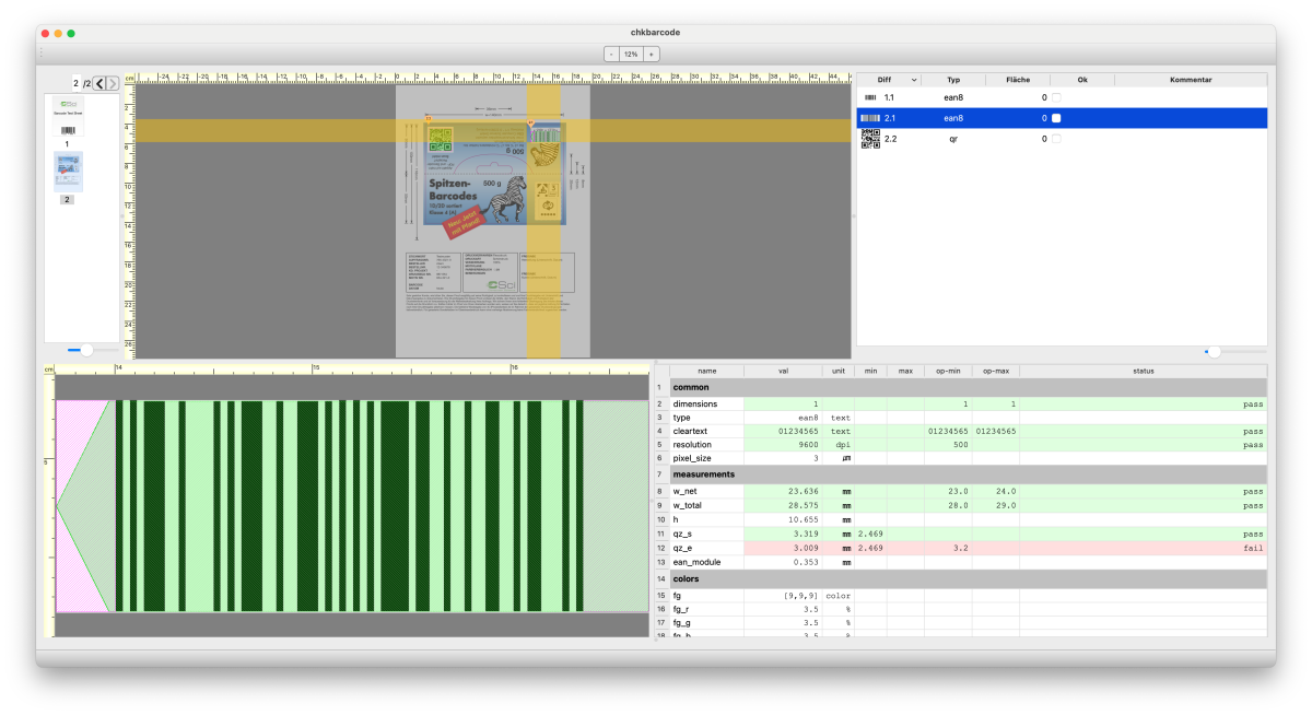 ChkBarode: Check barcodes in PDF artworks