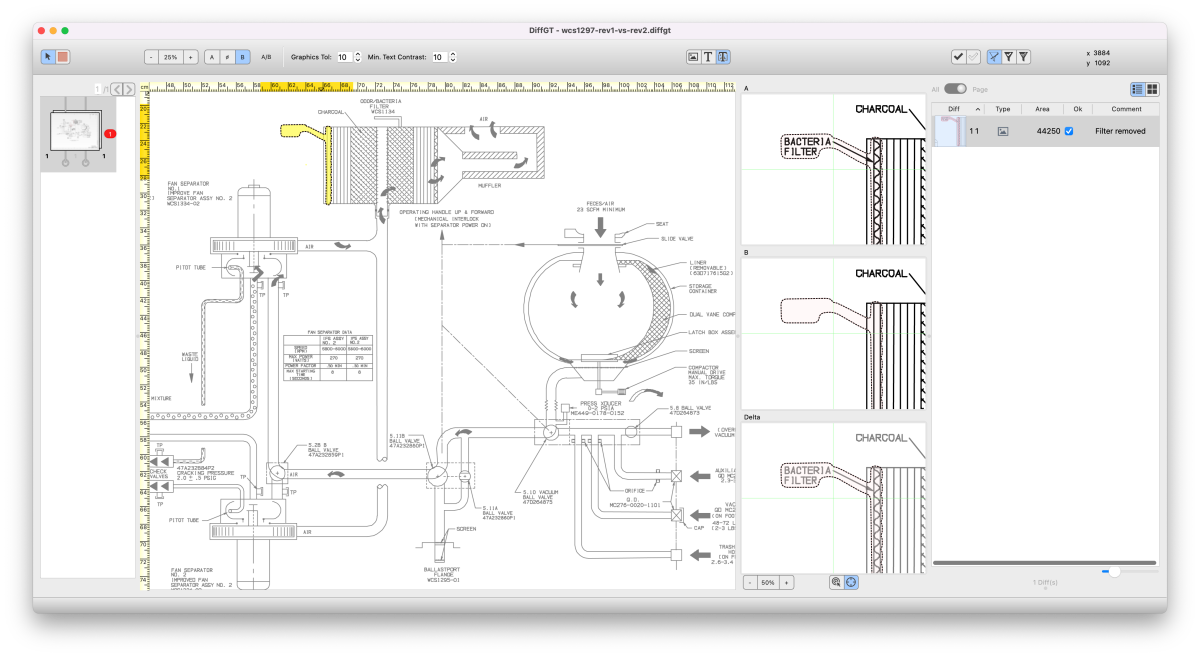 Diff GT 3.1: PDF comparison for circuit diagrams, technical drawings(CAD), blueprints Diff GT 3.1: PDF comparison for circuit diagrams, technical drawings(CAD), blueprints