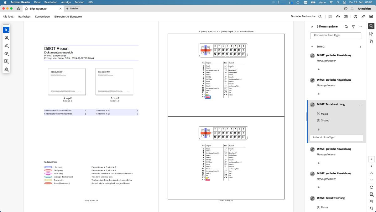 Diff GT 3.4 (PDF Report): PDF comparison for circuit diagrams, technical drawings(CAD), blueprints