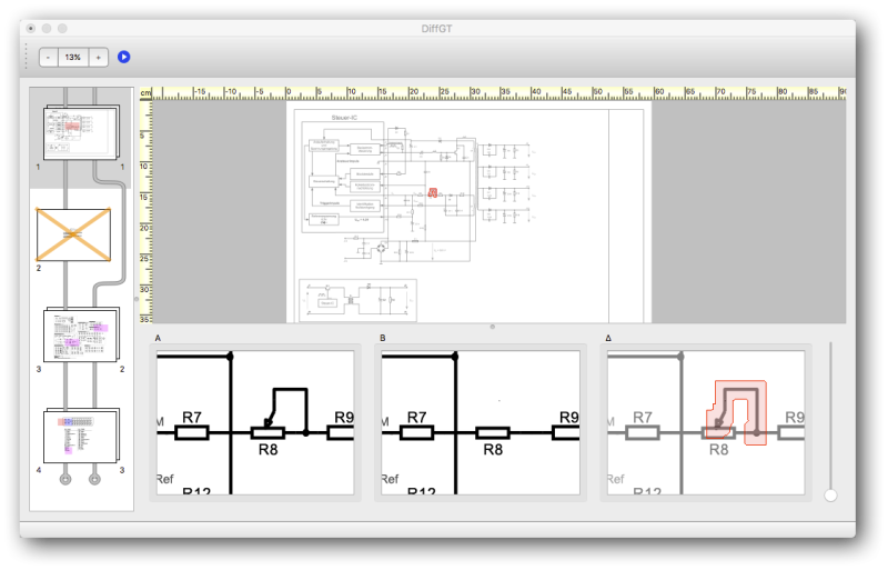 Diff GT: PDF comparison for circuit layouts and technical drawings