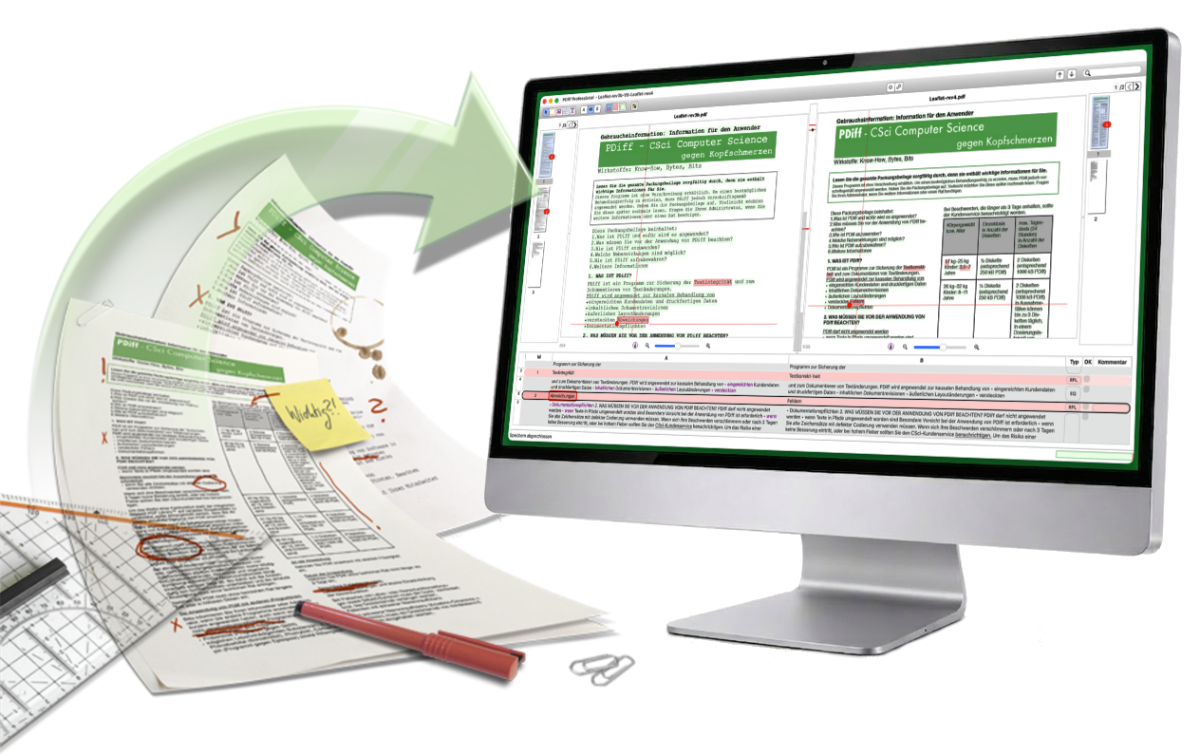 PDF vergleichen mit PDiff